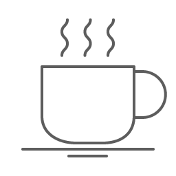 Coffee cup representing personal customer service